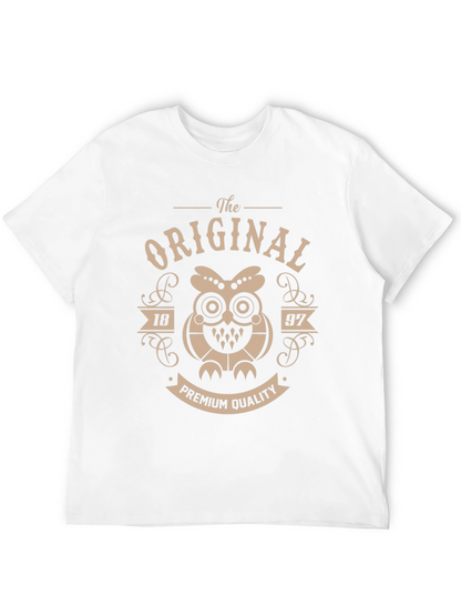 The Original 1897 Premium Quality Owl Black T-Shirt