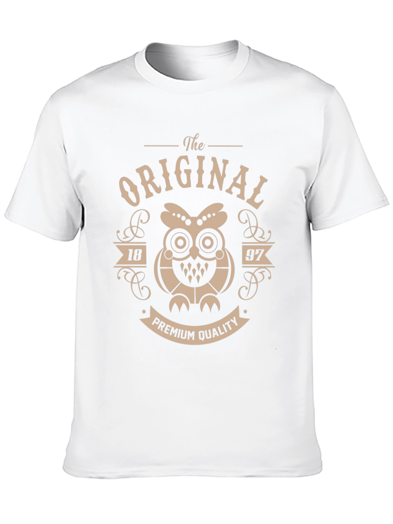 The Original 1897 Premium Quality Owl Black T-Shirt