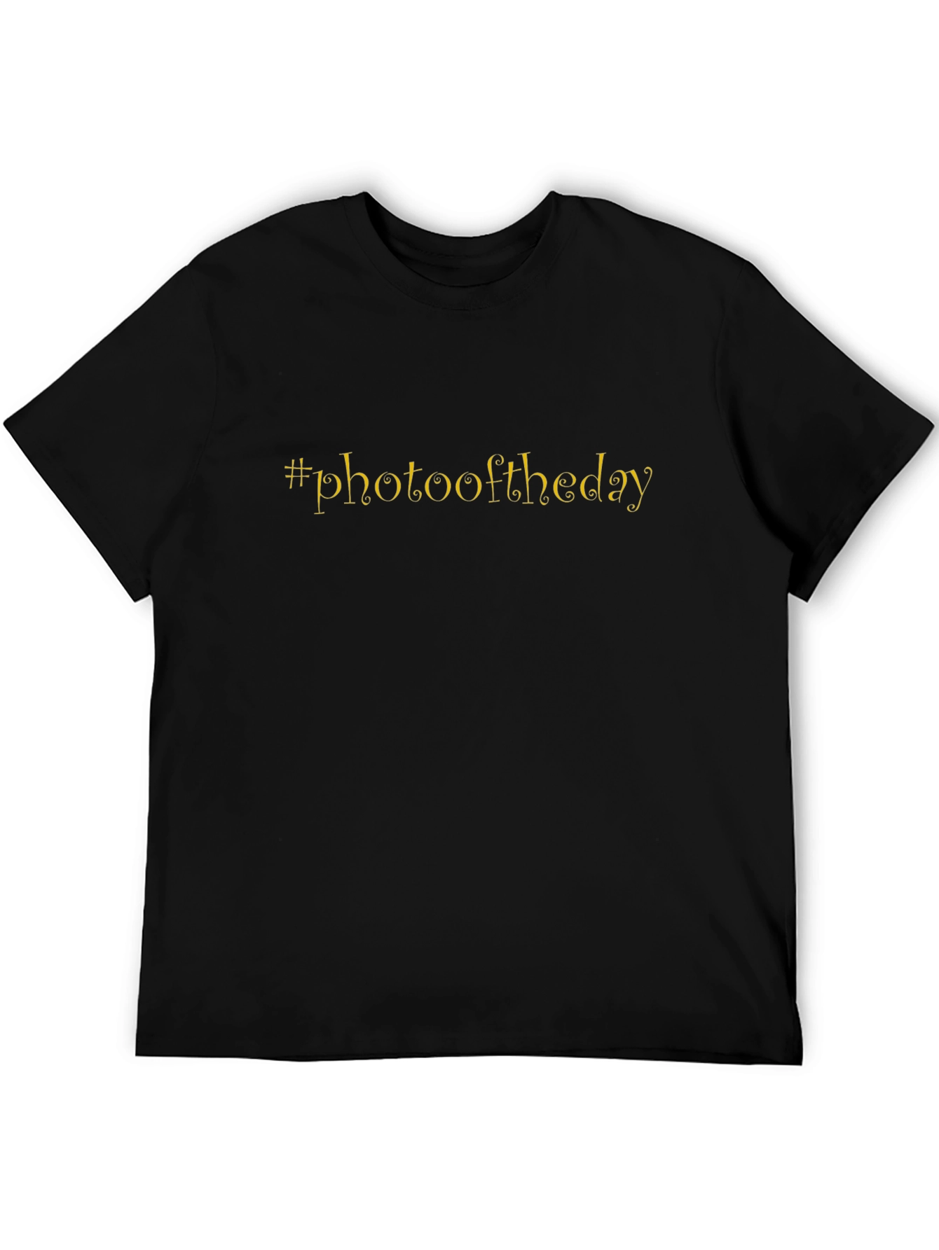 #photooftheday Black Tee - Trendy Graphic T-Shirt