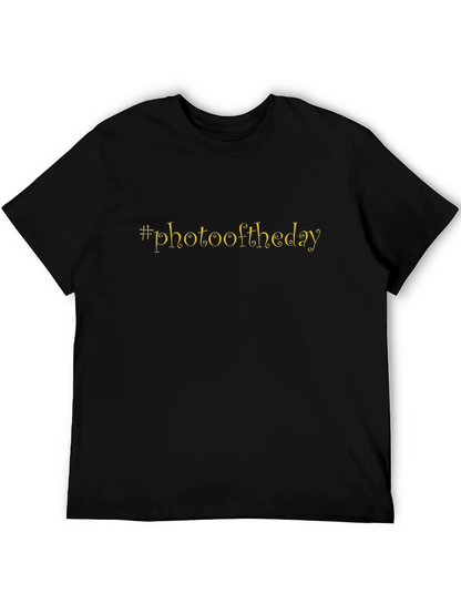 #photooftheday Black Tee - Trendy Graphic T-Shirt