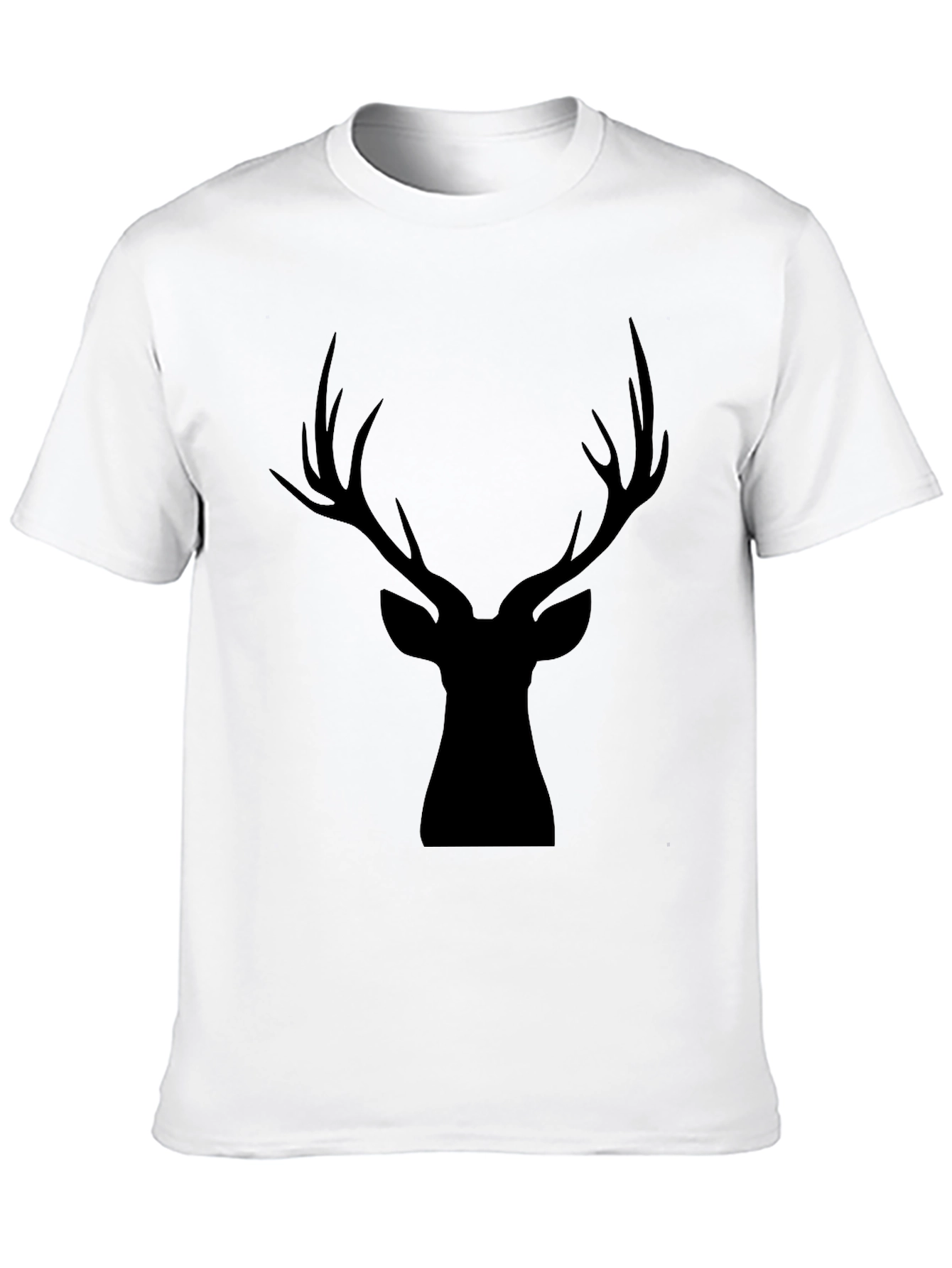 Black Deer Silhouette Graphic Tee