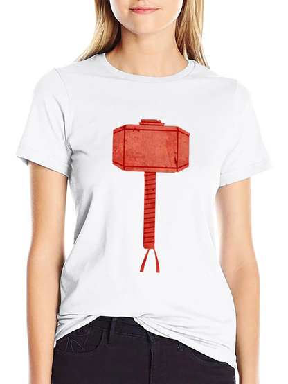 Hammer Graphic Tee - Black Cotton T-Shirt