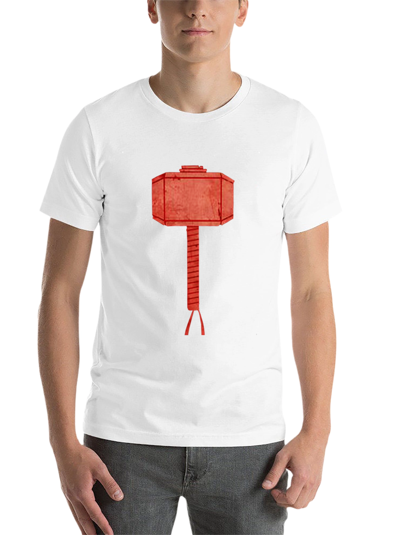 Hammer Graphic Tee - Black Cotton T-Shirt