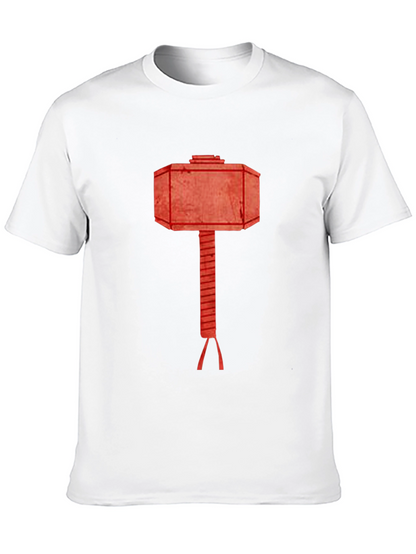 Hammer Graphic Tee - Black Cotton T-Shirt