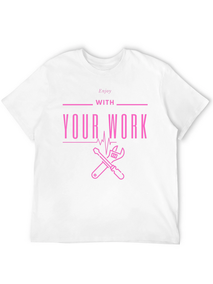 Enjoy Your Work Graphic Tee - Black