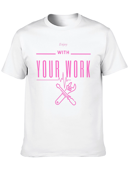 Enjoy Your Work Graphic Tee - Black