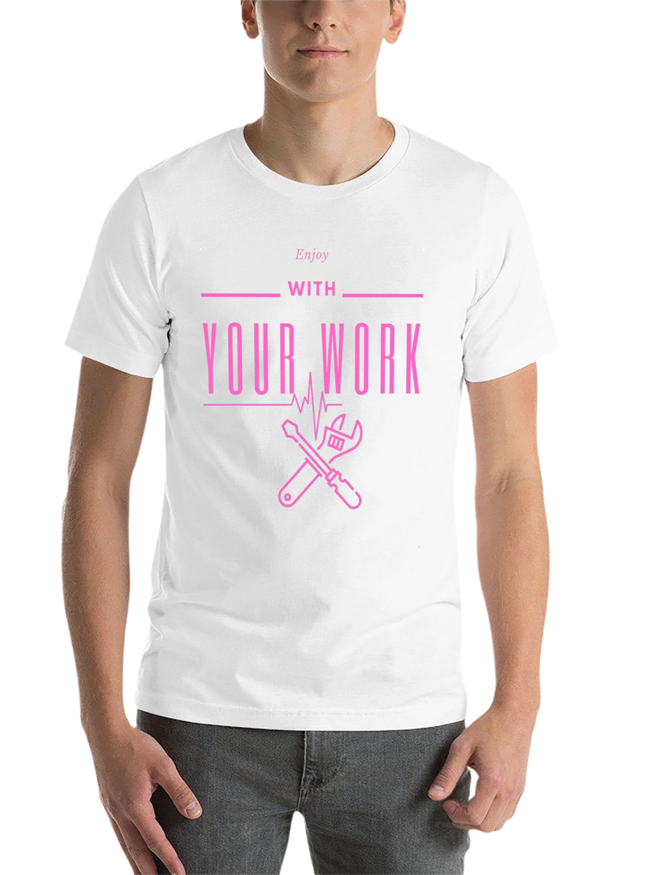 Enjoy Your Work Graphic Tee - Black