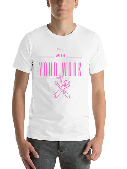Enjoy Your Work Graphic Tee - Black