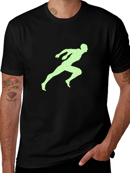 Runner Graphic Tee - Black Casual Shirt