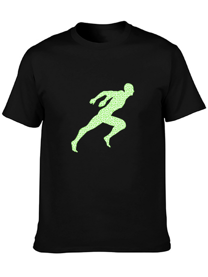Runner Graphic Tee - Black Casual Shirt