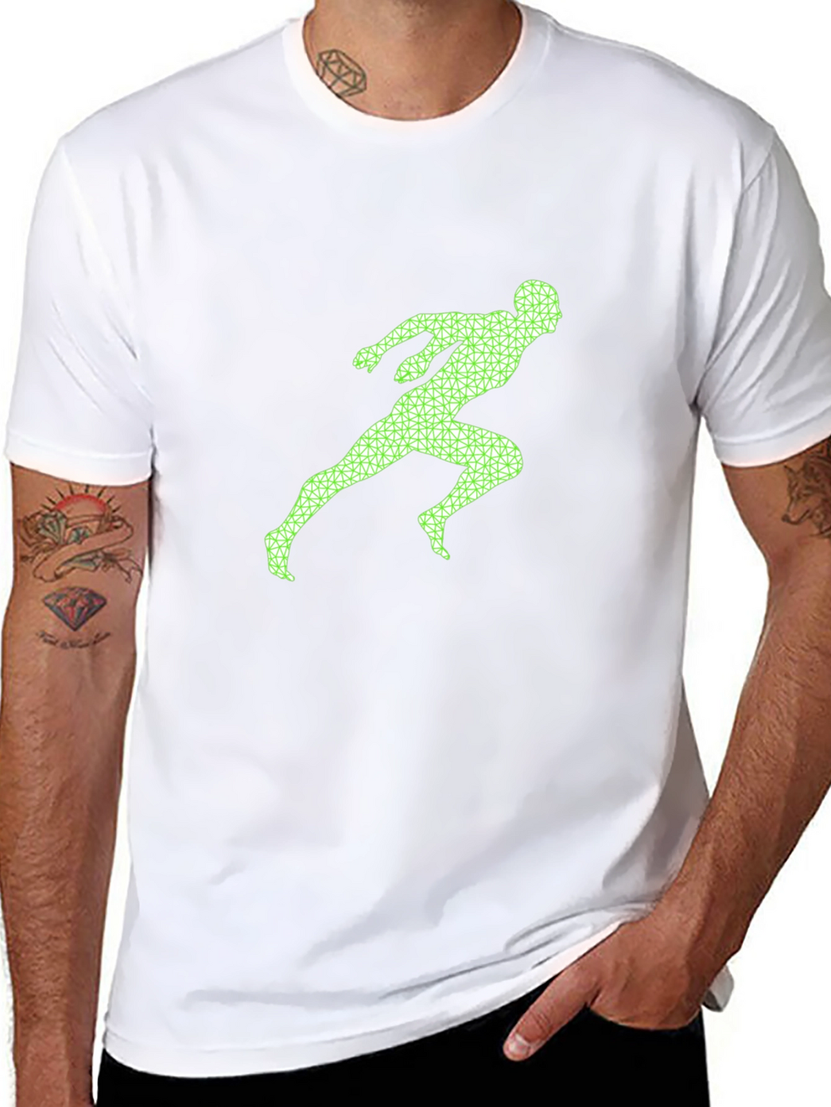 Runner Graphic Tee - Black Casual Shirt