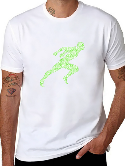 Runner Graphic Tee - Black Casual Shirt