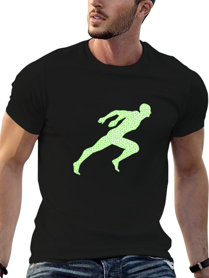 Runner Graphic Tee - Black Casual Shirt