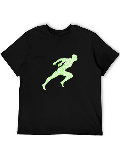 Runner Graphic Tee - Black Casual Shirt