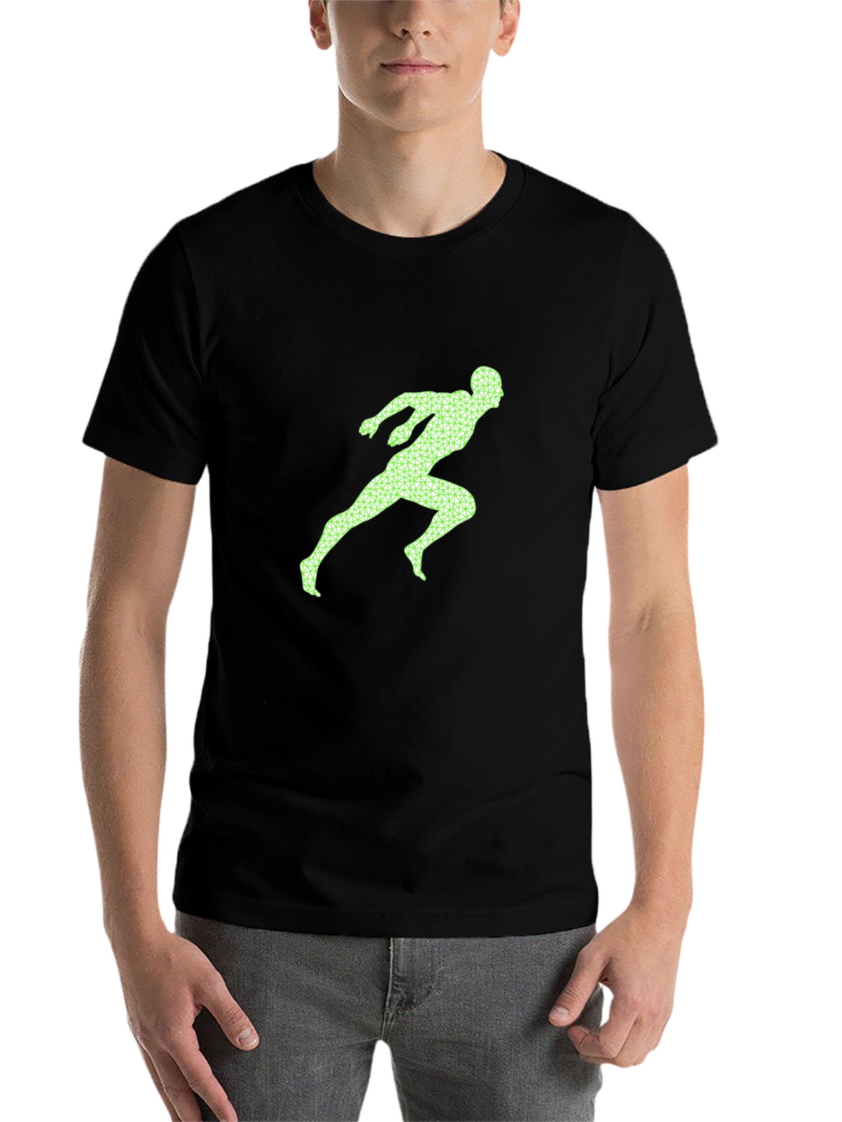 Runner Graphic Tee - Black Casual Shirt