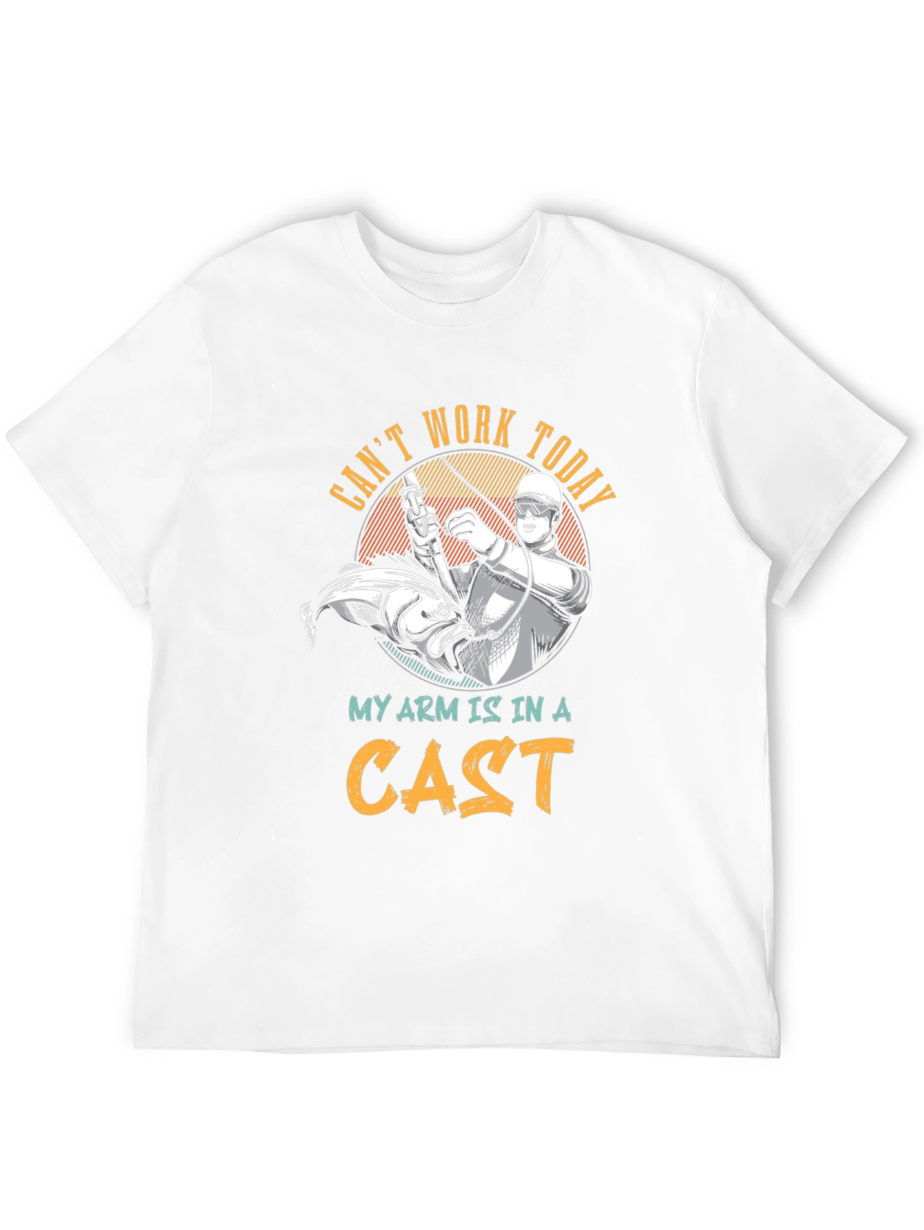 Funny Fishing T-Shirt: Cant Work Today