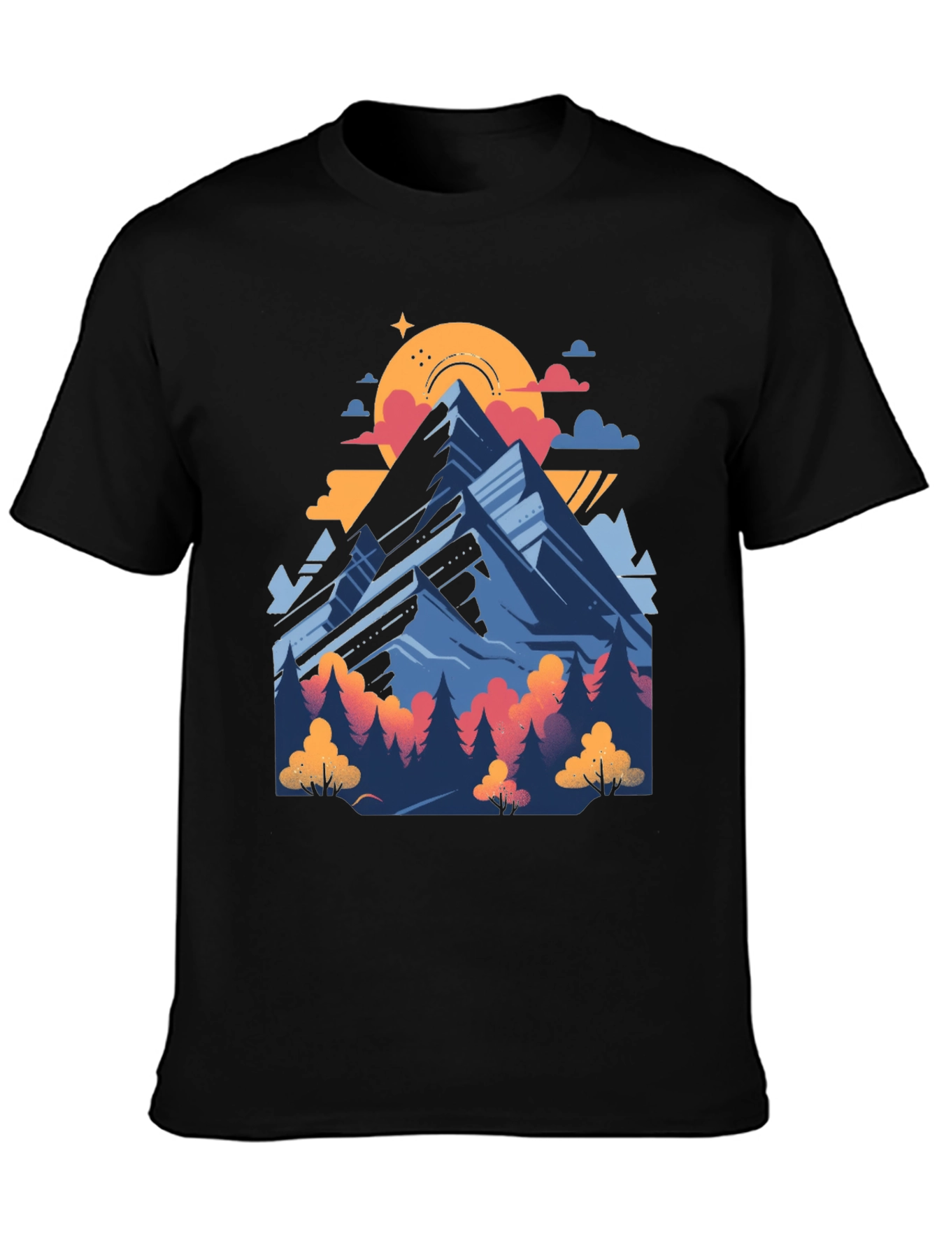 Mountain Graphic Tee - Nature Adventure Shirt