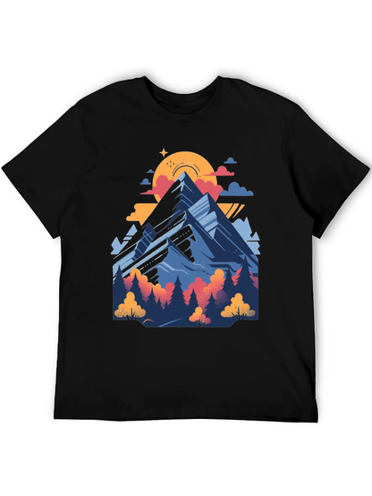 Mountain Graphic Tee - Nature Adventure Shirt