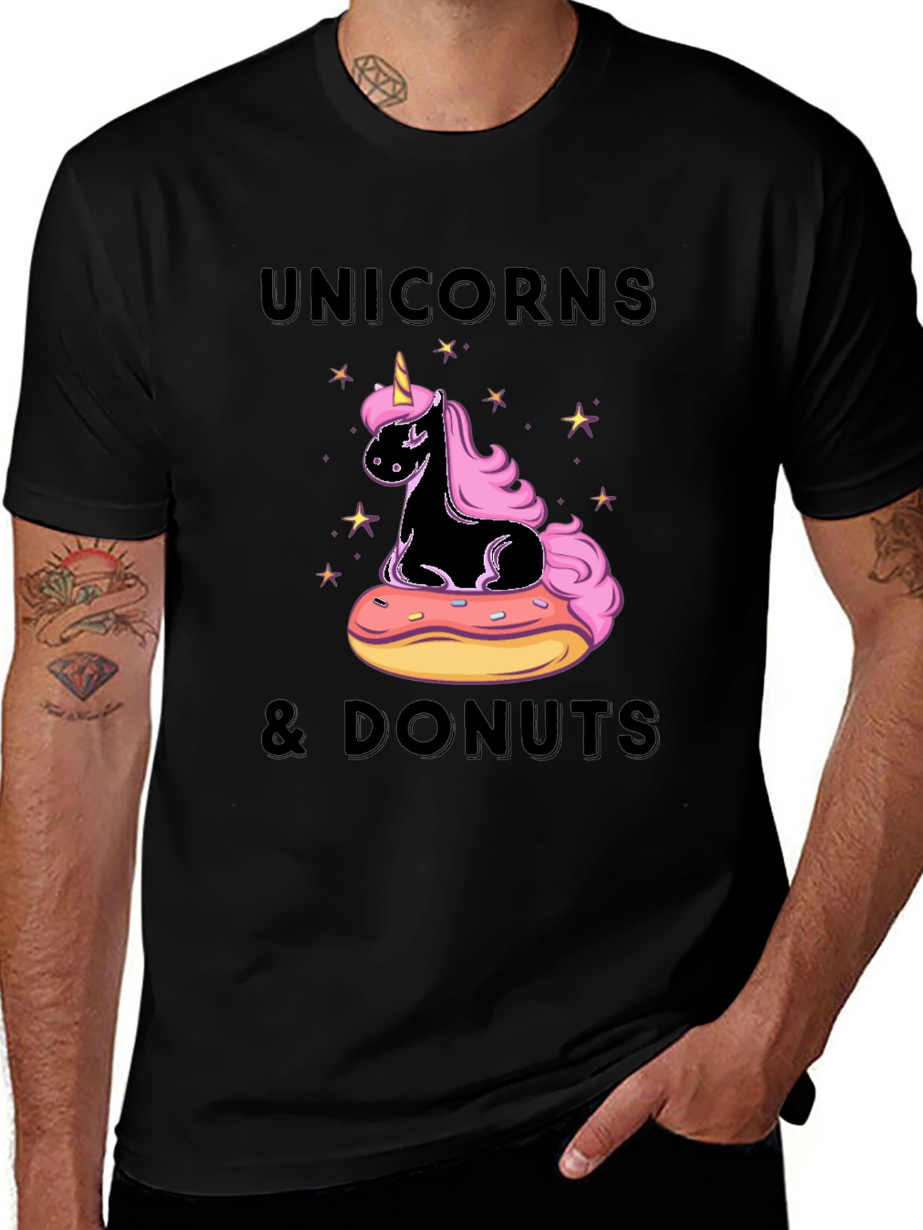 Unicorns & Donuts Graphic T-Shirt