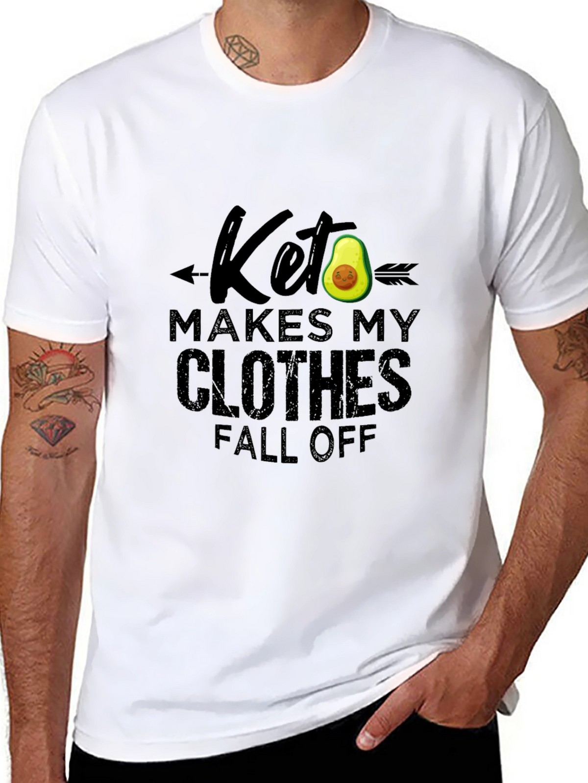 Keto Makes My Clothes Fall Off - Funny T-Shirt