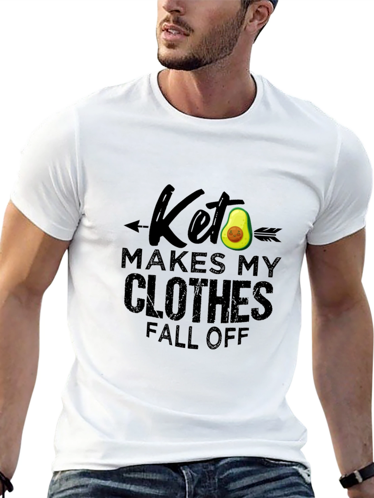 Keto Makes My Clothes Fall Off - Funny T-Shirt