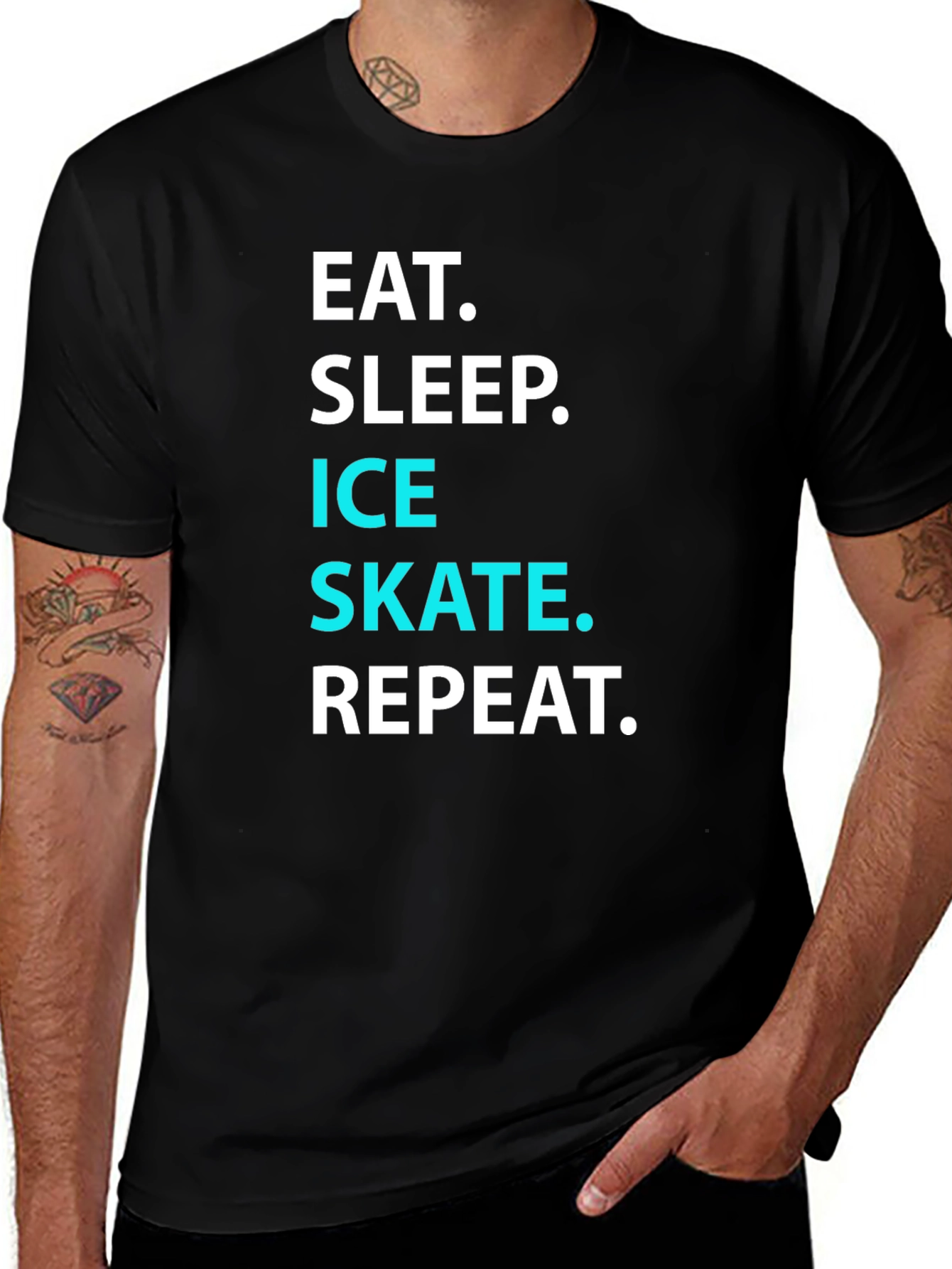 Eat Sleep Ice Skate Repeat T-Shirt