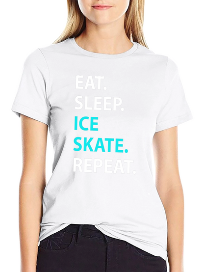Eat Sleep Ice Skate Repeat T-Shirt