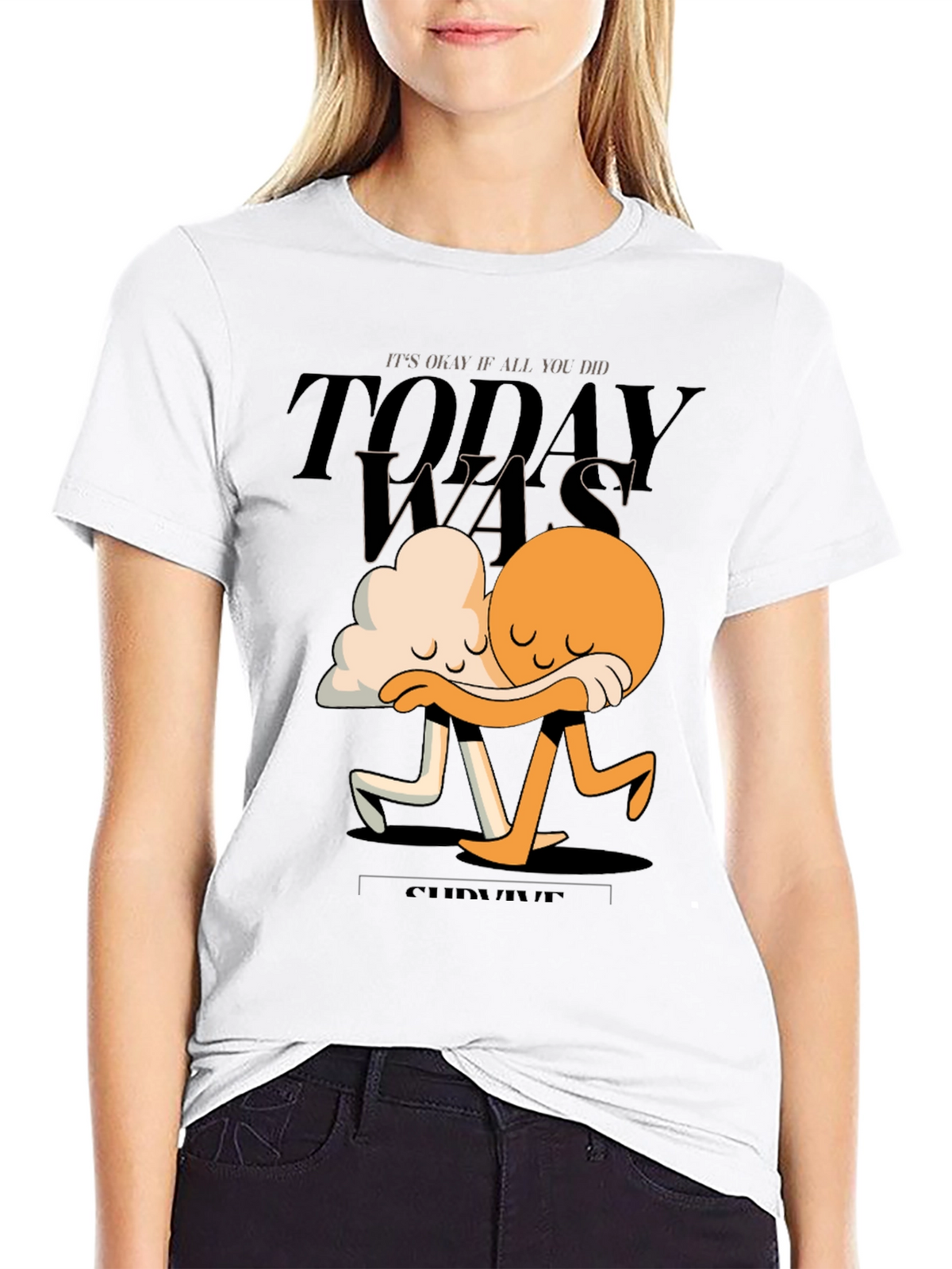 Comforting Cloud and Sun Graphic Tee