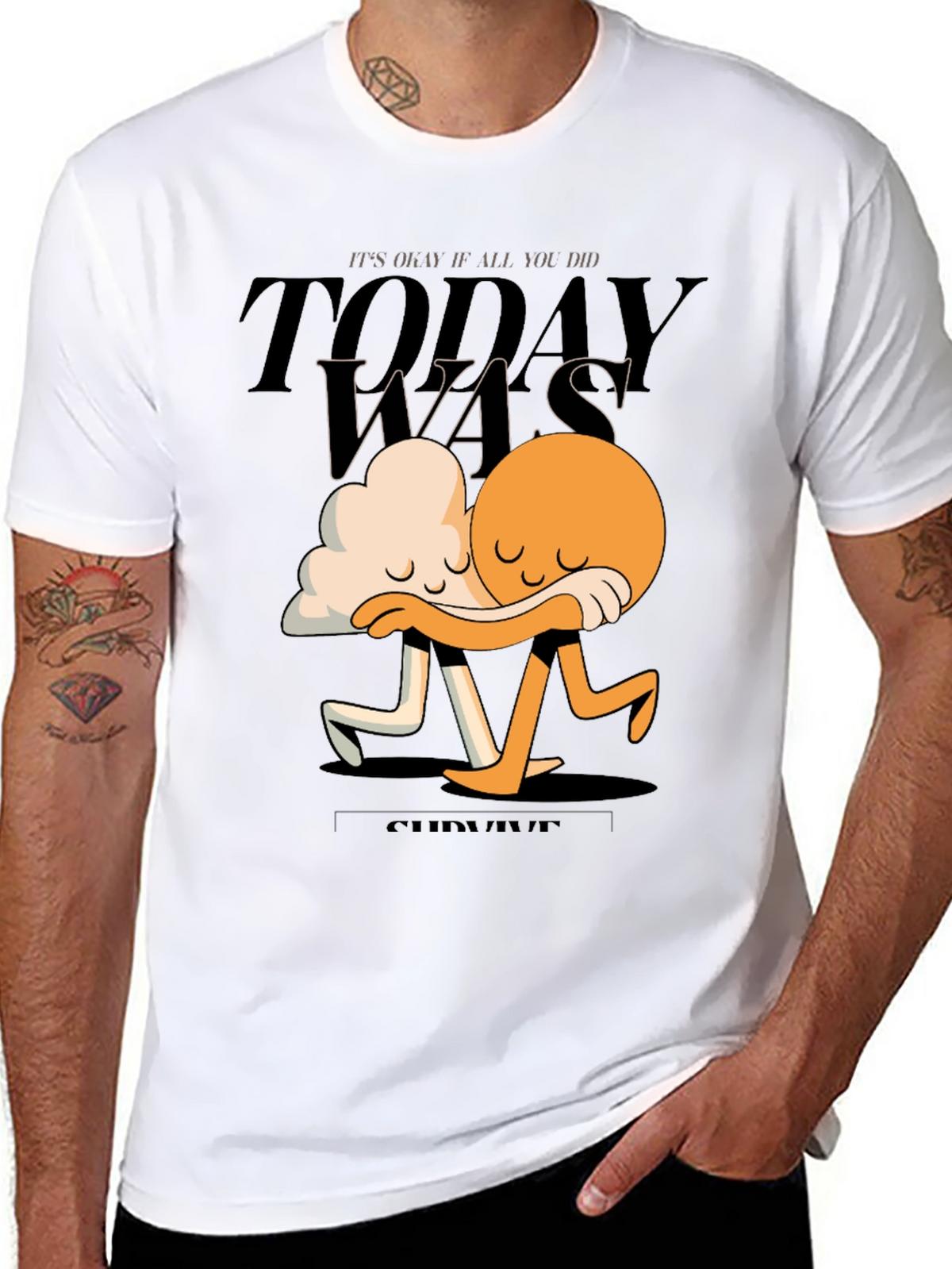 Comforting Cloud and Sun Graphic Tee