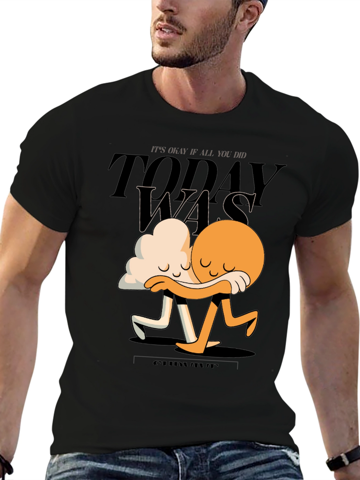 Comforting Cloud and Sun Graphic Tee