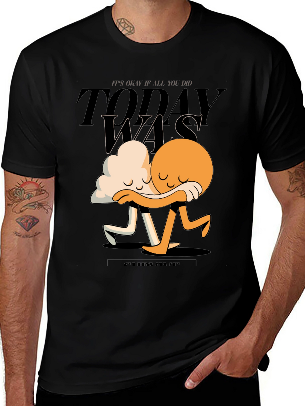 Comforting Cloud and Sun Graphic Tee