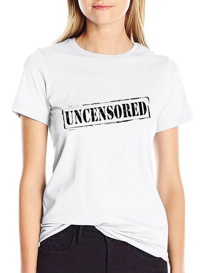 Uncensored Graphic Tee - Bold Statement T-Shirt