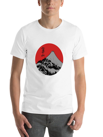 Mount Fuji Graphic Tee - Japanese Inspired Black T-Shirt