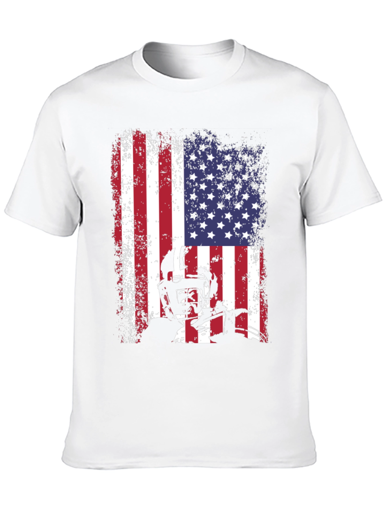 American Football Flag Graphic T-Shirt