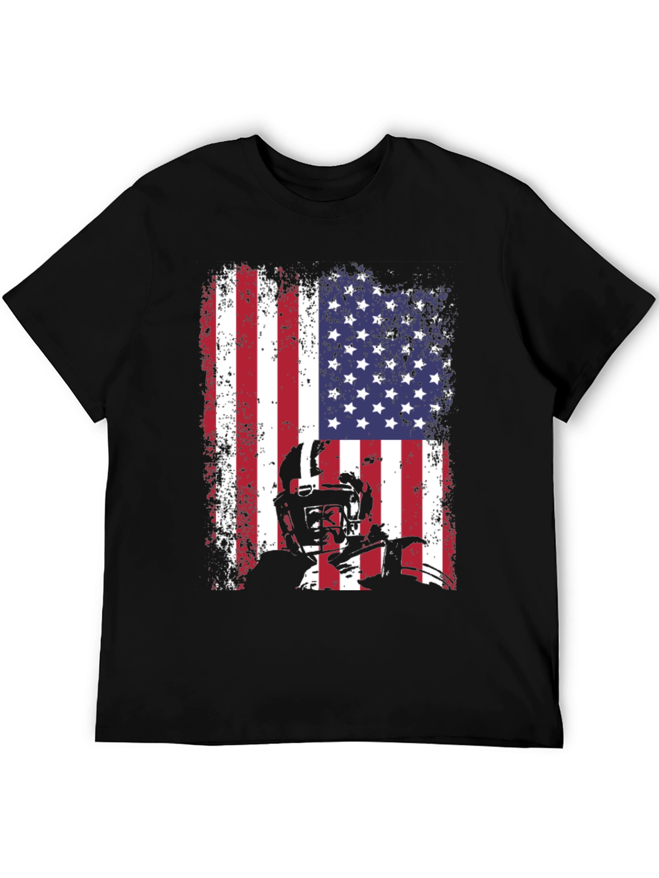 American Football Flag Graphic T-Shirt