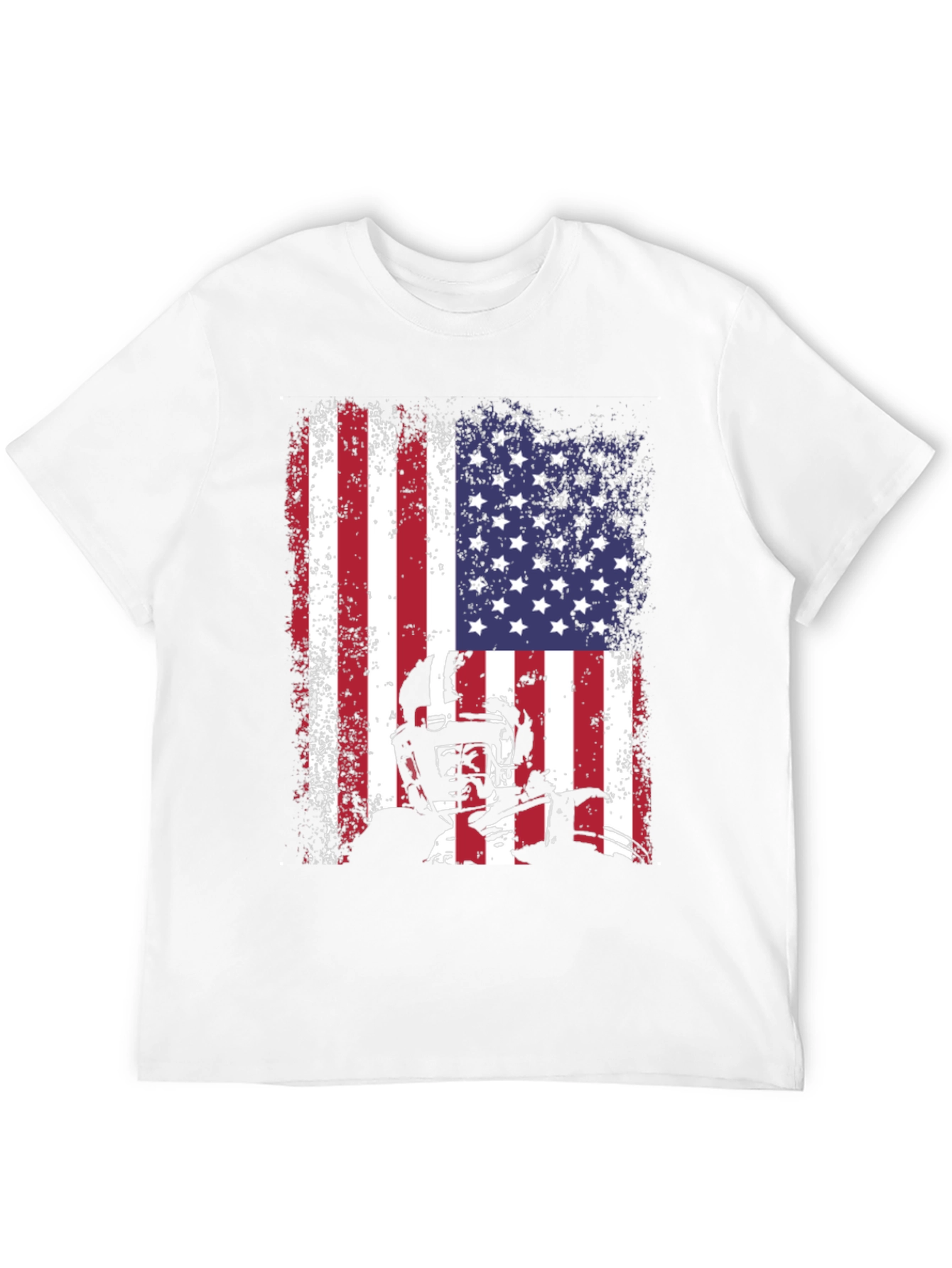 American Football Flag Graphic T-Shirt