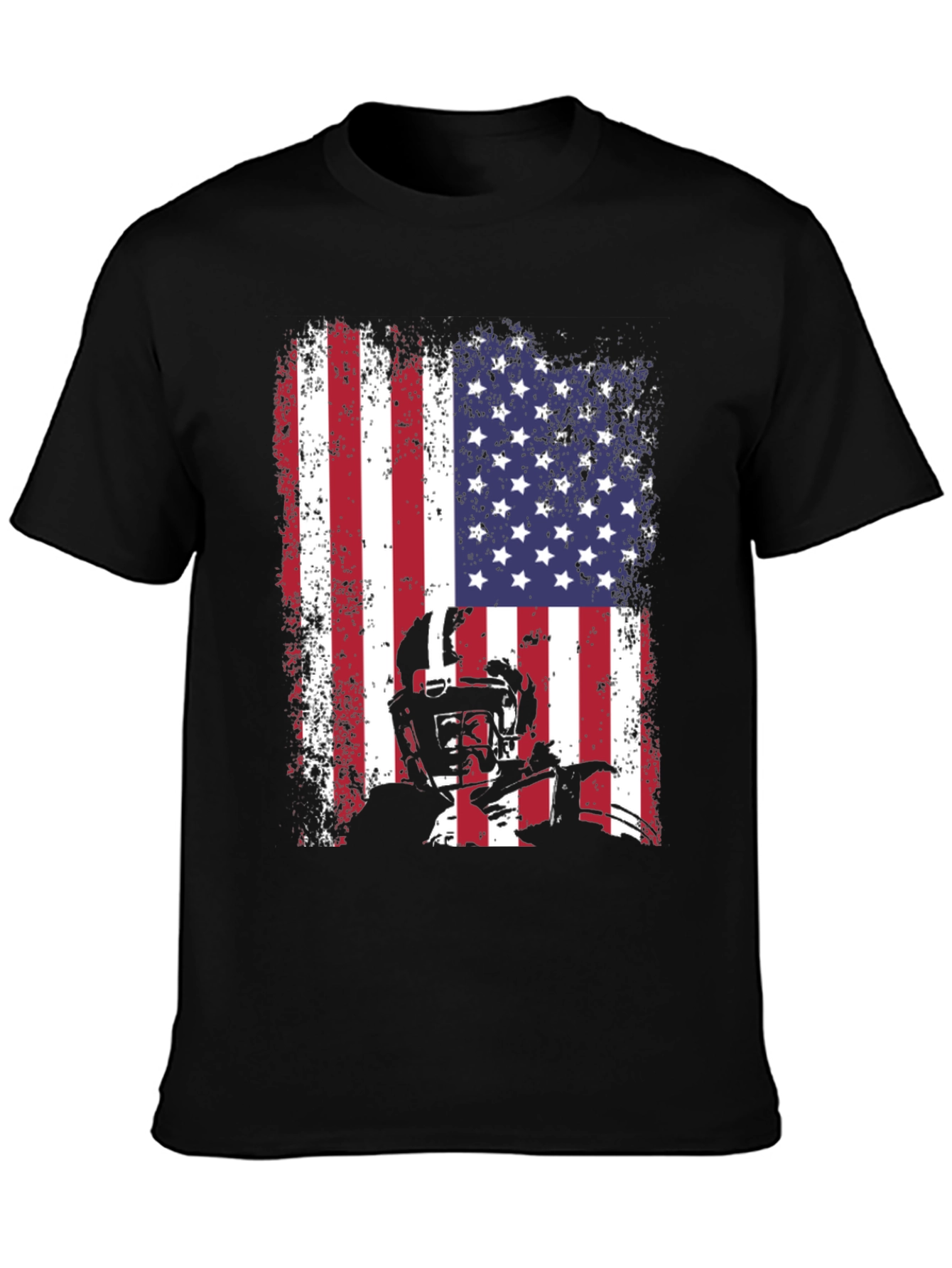 American Football Flag Graphic T-Shirt