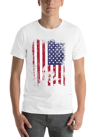 American Football Flag Graphic T-Shirt