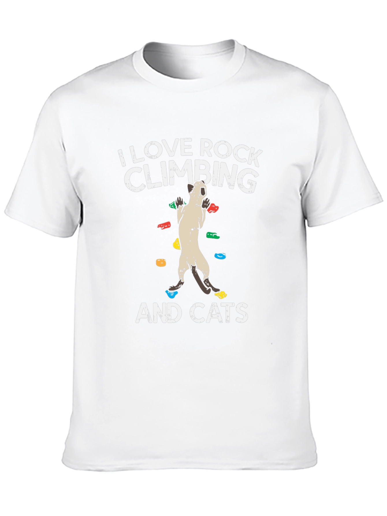 Rock Climbing & Cats Graphic T-Shirt