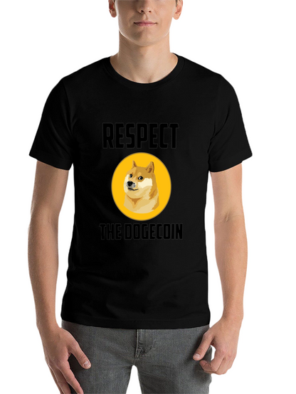 Respect the Dogecoin T-Shirt - Crypto Meme Tee