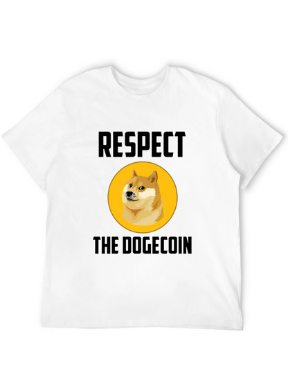 Respect the Dogecoin T-Shirt - Crypto Meme Tee