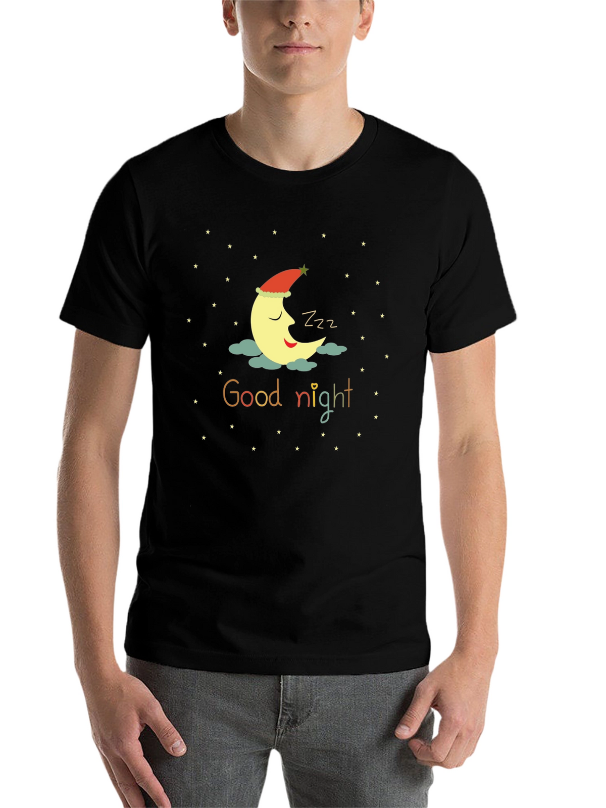 Good Night Moon T-Shirt - Sleepy Crescent Tee