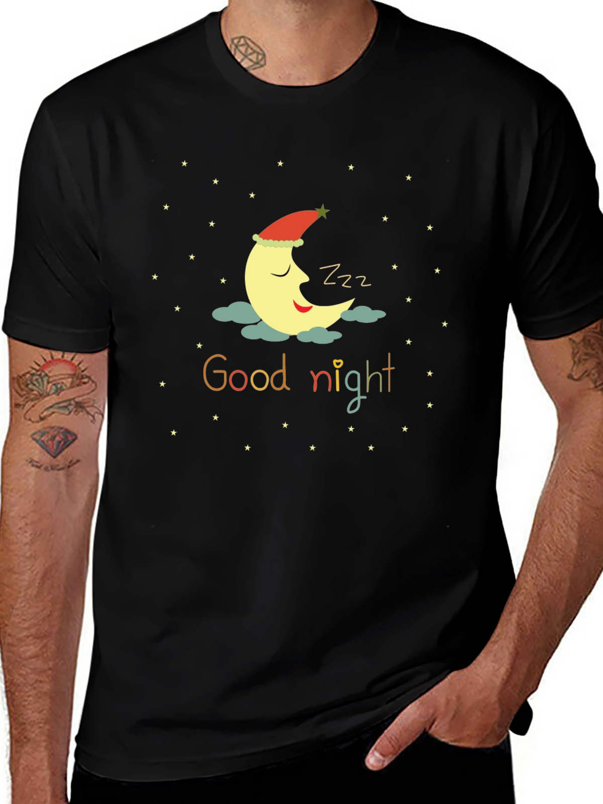 Good Night Moon T-Shirt - Sleepy Crescent Tee