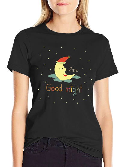 Good Night Moon T-Shirt - Sleepy Crescent Tee