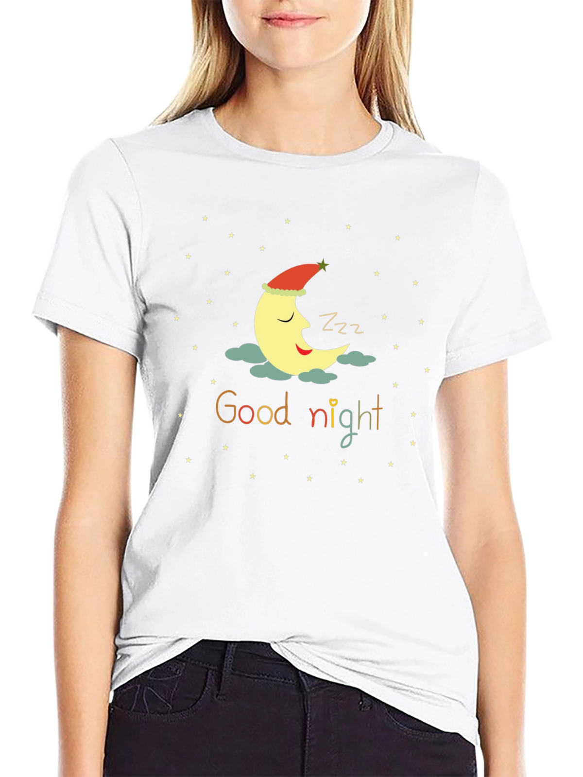 Good Night Moon T-Shirt - Sleepy Crescent Tee