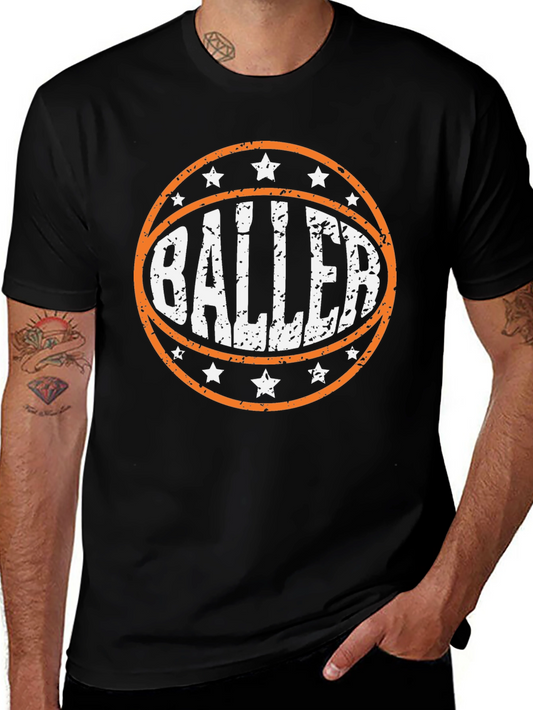 Baller Graphic Tee - Basketball Player T-Shirt