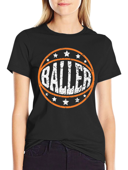 Baller Graphic Tee - Basketball Player T-Shirt