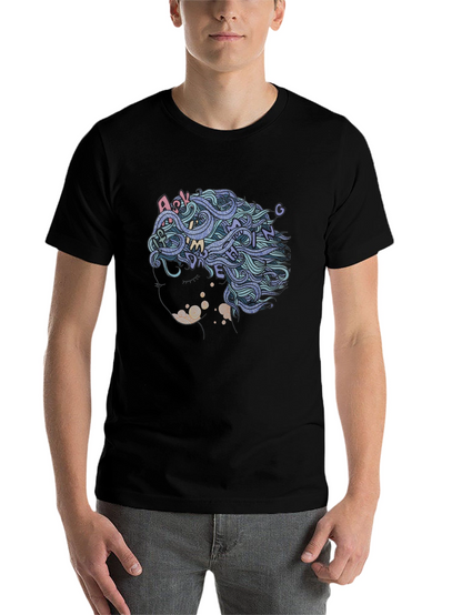 Abstract Hair Tee - Ask Me Anything