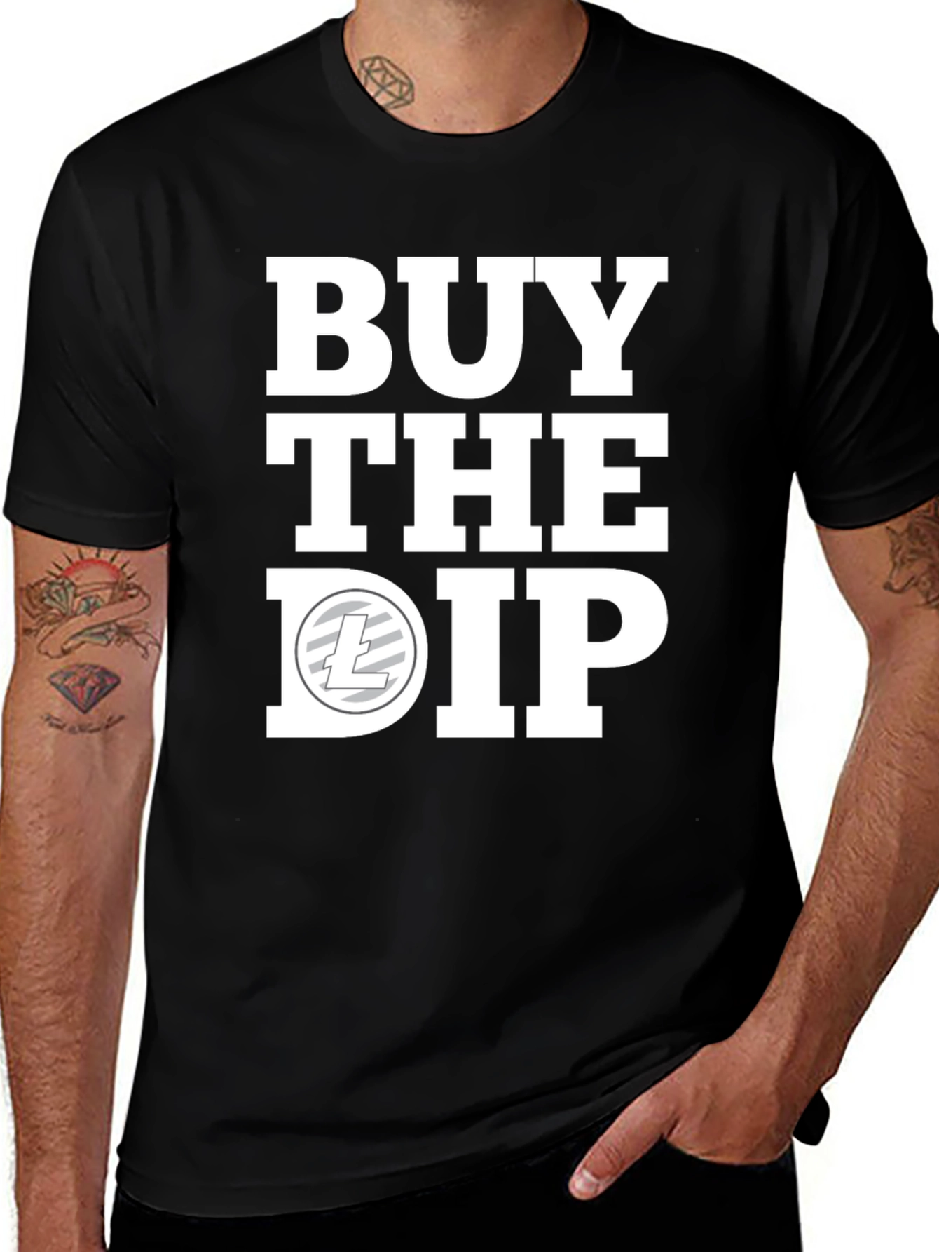 Buy the Dip Crypto T-Shirt - Black
