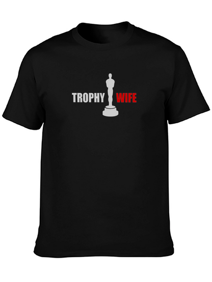 Trophy Wife Graphic Tee - Black Novelty T-Shirt